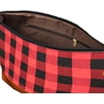 thumbnail image 4 of Buffalo Plaid Wristlet Purse Clutch,Red/Black,  12.5”x 9.5”, 4 of 4
