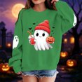 thumbnail image 2 of Halloween Sweatshirt For Boys Girls, Cute Crewneck Kids Tops Long Sleeve Festival Preppy Pullover Sweater, 2 of 5