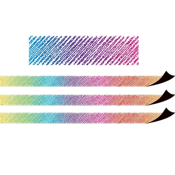 Teacher Created Resources Colorful Scribble Magnetic Border, 24 Feet Per Pack, 3 Packs
