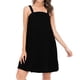 thumbnail image 1 of Vestido de baño o ducha para mujer, ligero, con tirantes y cierre, hasta la rodilla, 1 of 5