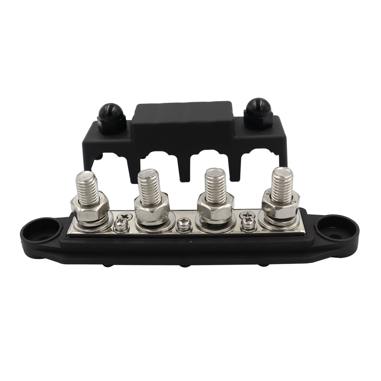 Ionnic JB7704 4 Way Bus Bar Power Distribution Block 250A Positive Negative Red Black Set