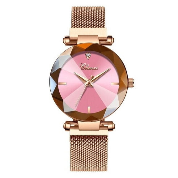 CHENXI Fashion 4 Colors Gem Cut Geometry Crystal Luxury Ladies Quartz Watches Women's Dress Watch Women Clock zegarek damski