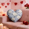 thumbnail image 6 of karymi Heart Shaped Floral Throw Pillows Romantic Home Decor with Soft Fabric Multiple Patterns Colors for Couch Bed Or Valentine's Day Gifts Living Room Decor, 6 of 7