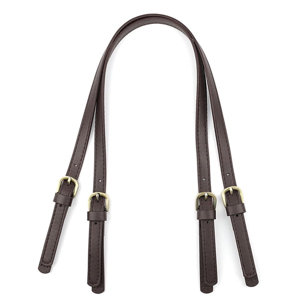 Bolso PU Cuero Flexibles Ropas Messenger Bag Straps Crossbody Pack Billet Decoración de la cartera Reemplazo Piezas DIY Accesorio 71cm Café oscuro 2pcs outscome AP004434-03