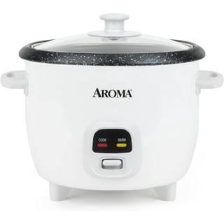 Aroma Housewares Arc-753-1sg 6-cup (cooked), 1.2qt. Select Stainless Pot-style  Rice Cooker, & Food Steamer, One-touch Operation, White & Reviews