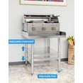 thumbnail image 4 of Yesfashion Stainless Steel Equipment Stand 28" x 24" with Undershelf, [NSF Certified][Heavy Duty] Stand Grill Table, Commercial Prep & Work Table for Home, Restaurant, Hotel, 4 of 6