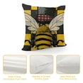 thumbnail image 4 of Chilfamy Throw Pillow Covers Gnome Honeybee Pillow Covers Buffalo Plaid Throw Pillow Covers Farmhouse Cushion Case Seasonal Decoration Bee Day Gifts for Couch Sofa Decor 12x12in, 4 of 5