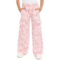 thumbnail image 3 of Wonder Nation Hello Kitty Girls Graphic Fleece Cargo Pants, Sizes 4-18, 3 of 8