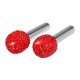 thumbnail image 1 of 2 unids/pack Universal Bling cerradura de puerta de coche cubierta de barra decoraciones de diamantes de imitación rojo kusrkot Cubierta de la barra de tracción de la cerradura de la puerta, 1 of 8
