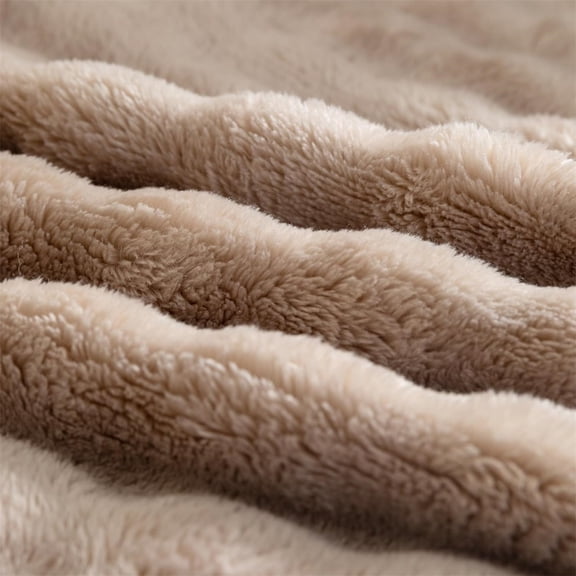 Soft Bubble Rabbit Plush Throw Blanket,Lightweight Flannel Blanket,Khaki Cozy Blanket,Camping Travel Home Decor Blanket,Warm Comfortable Flannel Throw,A,27.56x39.37"