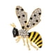 thumbnail image 3 of Broche de insecto de abeja Hugo 2x Pin de Solapa de Aleación Cristal 3.8x4.3 cm, 3 of 10
