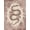 Dusty Rose Cream, Pattern 5, variant on Design&I 9'x12' Washable Area Rug Snake Serpent Gothic Romantic Blooming Roses Watercolor Print for Dining Room, Basement, Large Office, Snag-Free
