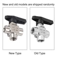 thumbnail image 4 of Water Saving 3 Way Ball Valve Thread, Stainless Steel Stainless Steel Valve, BSPP Ball Valve, Water Pipe For Water Pipe  Control Home Industry BSPP 1/4in, 4 of 8