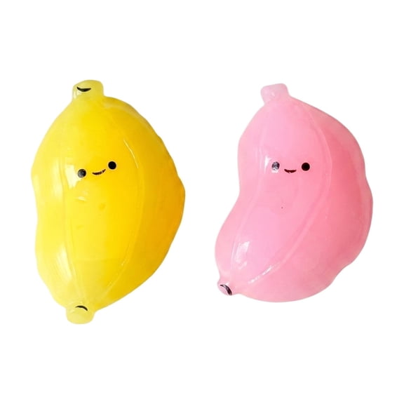 Knisume Banana Shape Slow Rising Squishy Stress Relief Toy - Soft Squeeze Fidget for Office Desk, Anxiety Relief Squeezable Decompression