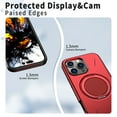 thumbnail image 3 of Allytechgroup For Apple iPhone 15 Pro Max Magnetic Case Cover with Kickstand, [Compatible with Magsafe] Anti-Scratch Ring Holder Bumper Drop Protection Phone Case for iPhone 15 Pro Max, Red, 3 of 7