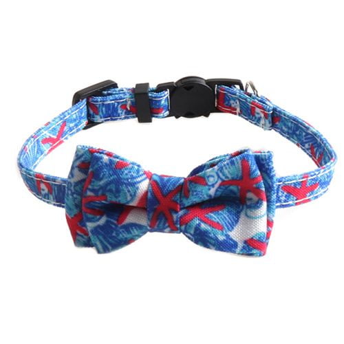 Shiyao Cat Collar Breakaway With Bell Bowtie Cute Pet Kitten Collar Summer Fruit Print Cat Bow Tie Collar For Kitty Cats Walmart Com Walmart Com
