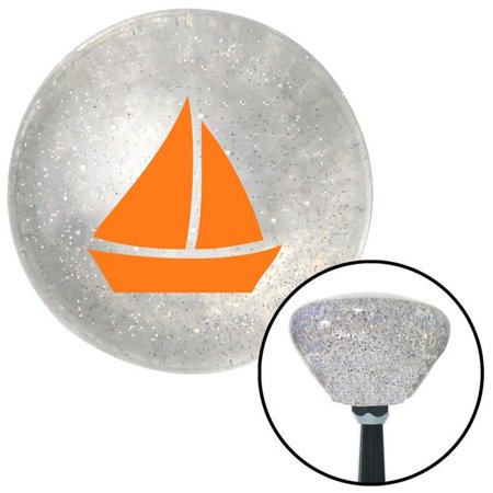 American Shifter Orange Sail Boat No.2 Clear Retro Metal Flake Shift Knob with M16 x 1.5 Insert Auto