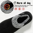 thumbnail image 3 of CHICVOMEY Fuzzy Slippers for Women Men Closed Back House Shoes Indoor and Outdoor Mules Memory Foam Slippers, 3 of 9