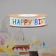 thumbnail image 4 of Cinta de poliéster blanca ancha con texto "Feliz Cumpleaños" impresa para hacer moños en fiestas de cumpleaños. 15 cm 10 yardas, 4 of 9