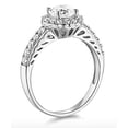 thumbnail image 2 of 1.90 Ct Round Cut Halo Engagement Wedding Promise Ring Solid 14K White Gold, 2 of 3