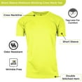 thumbnail image 3 of Men's Short Sleeve Moisture Wicking Active Performance Crew Neck Tee (5-Pack), 3 of 5