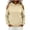 hgg004-Khaki, variant on Women's Cutout Hooded Off Shoulder Long Sleeve Sweatshirt, Soft Cozy Fashion Statement Pullover with Edgy Open Shoulder Design