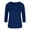 Blue, variant on 3/4 Sleeve T Shirts for Women Crew Neck Corduroy Tops Casual Soft Pullover Blouses, Gifts for Women