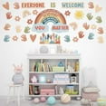 thumbnail image 7 of GuassLee Boho Bulletin Board Decorations for Classroom, 35Pcs Everyone is Welcome Classroom Positive Motivational Inspirational Affirmation Wall Decor Boho Rainbow Cutouts for Teacher School Supplies, 7 of 7