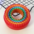 thumbnail image 1 of Fiudx Juego de Cortadores de Plástico Corrugado, Redondos, Fáciles de Limpiar, Esenciales para Decorar Pasteles, Kit de Herramientas para Hornear, Uso Versátil, Decoración Navideña para La Cocina, 3,, 1 of 4