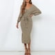 thumbnail image 3 of Señora otoño e invierno vestido elegante Batwing manga Sexy ceñido al cuerpo traje de calle Hugtrwg Para estrenar, 3 of 9