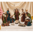 thumbnail image 7 of Nativity Scene Set, 11-Piece Holy Family Statue - 9”H Nativity Sets for Christmas Indoor, Resin Religious Christmas Figurines, Jesus Manger Ornament Tabletop Church Xmas Gift Home Decoration, 7 of 7