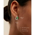 thumbnail image 4 of Birthstone Earrings for Women, Dangle Drop Earrings 925 Silver Teardrop Latch Back Dainty Jewelry Anniversary Birthday Gifts for Her Wife Mom, 4 of 9