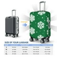 thumbnail image 6 of Bingfone Snowflake Luggage Cover Washable Suitcase Cover Protector Anti-Scratch Suitcase Cover Fits 18-32 Inch Luggage, 6 of 9