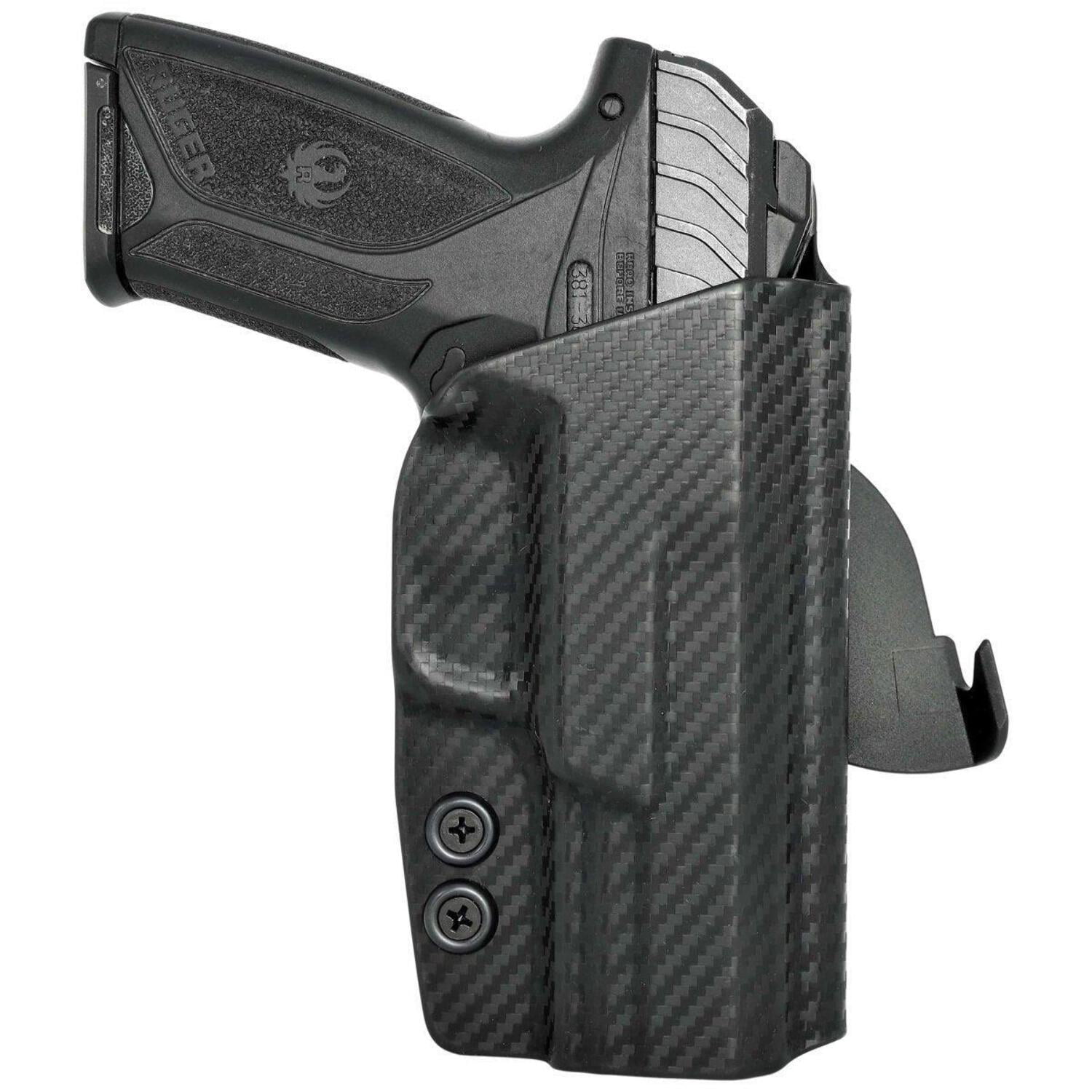 Rounded OWB KYDEX Paddle Holster, Ruger Security-9, Left Hand, Black, RGR-SCRTY9