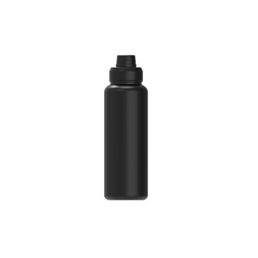 Mainstays 40 oz Black Stainless Steel Double Wall Water Bottle