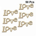 thumbnail image 2 of EeaseMX 50 fichas de madera huecas con letras de amor, decoraciones hechas a mano, regalos creativos para San Valentín., 2 of 7