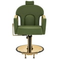 thumbnail image 2 of BarberPub Reclining Barber Chair with Adjustable Headrest, Hydraulic Pump Salon Hair Chair, 2 of 9