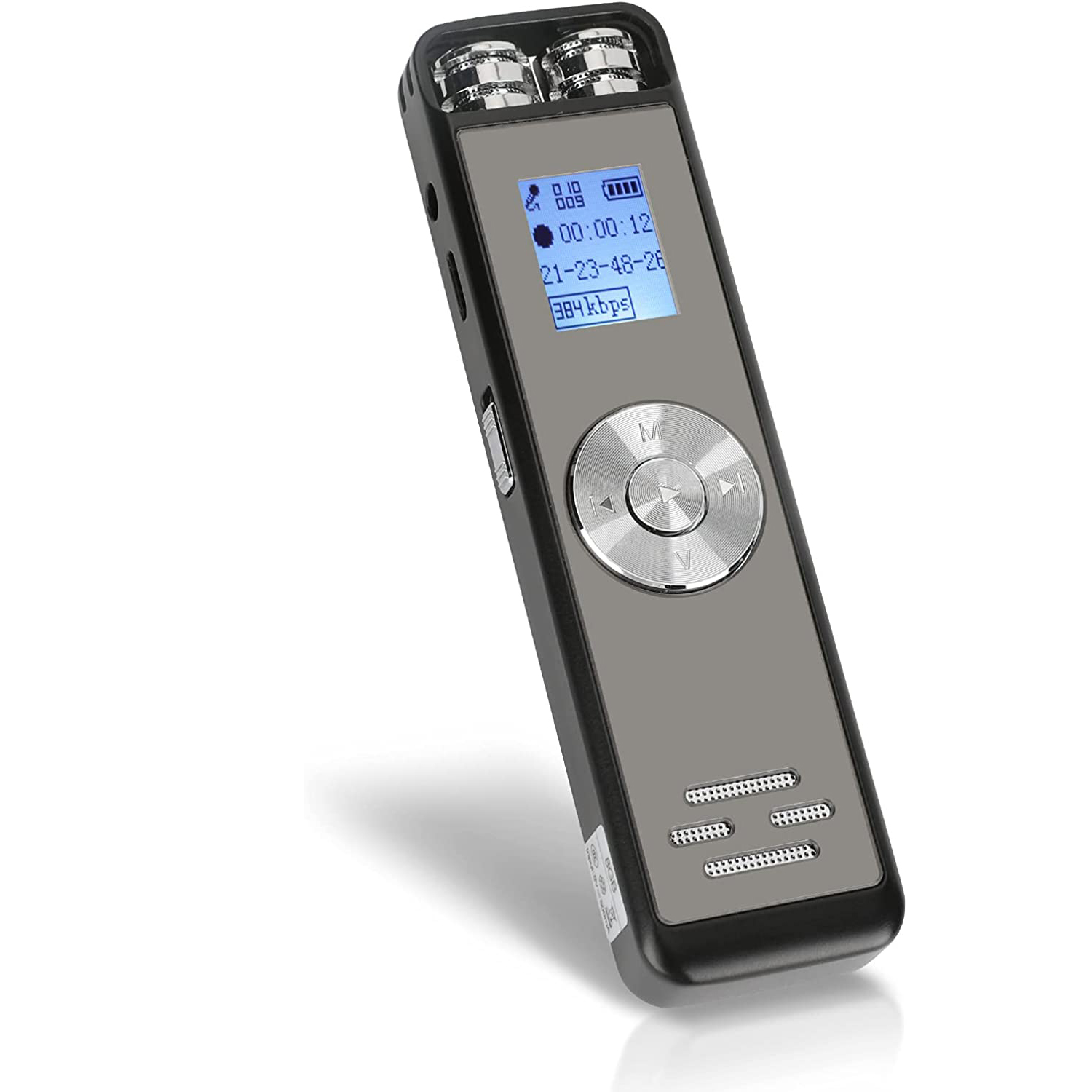 Welltop Portable Digital Voice Recorder with LCD Screen Playback for