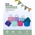 thumbnail image 5 of ROVTIULI Waterproof Sandproof Large Capacity Beach Tote Bag with for Women, Outdoor Portable Travel Tote for Beach, Pool, Sports, Groceries, Market, 5 of 6
