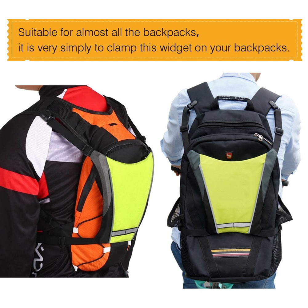 SPRING PARK LED Turn Signal Vest Bike Pack Guiding Light Reflective Luminous Safety Warning Direction Backpack for Night Cycling Running Walking Hiking Bag