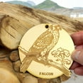 thumbnail image 2 of Ornament - Falcon Raw Wood, 2 of 6