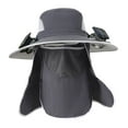 thumbnail image 1 of Sombrero de protección solar jinwen con ventiladores solares ala ancha Gris oscuro para viajes jardinería, 1 of 8