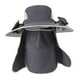 thumbnail image 1 of Sombrero de pescador de ala ancha con dos ventiladores solares y ventilador personal de enfriamiento para hombre Gris oscuro, 1 of 9