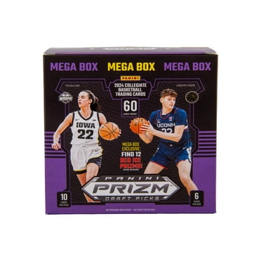 2024-25 Panini Prizm Draft Picks Collegiate Basketball Trading Cards Mega Box