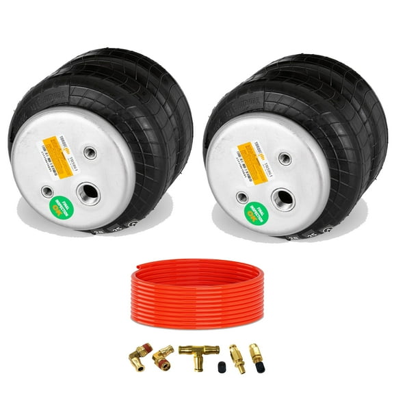 2 pcs of Air Lift Dominator 2600 LBS 58616 Replacement Bag 1/2" NPT w/ Air Line