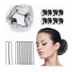thumbnail image 2 of Red de pelo de malla invisible de 50 piezas + horquillas de 60 U ER, 2 of 5