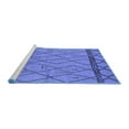 thumbnail image 2 of Ahgly Company Machine Washable Indoor Rectangle Solid Blue Modern Area Rugs, 8' x 12', 2 of 4