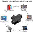 thumbnail image 3 of Usb C Cac Card Reader Dod Military Usb-c Universal Access Cac Smart Card Reader Credit Card Reader/c, 3 of 5