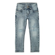 Wonder Nation Boys Rip & Repair Denim, Sizes 4-18 & Husky