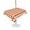 Burnt Orange, variant on Outdoor Tablecloth with Umbrella Hole for Patio/Picnic/Party/Camping, Orange Plaid Waterproof Table Cloth Rectangle Table Cover Washable, Modern Minimalist Geometric Gingham Checkered (60"x 102")